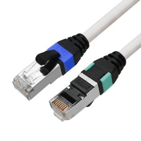 Cable de conexión de parche con bota corta y codificación de colores Cat 6 de 28 AWG