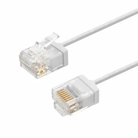 Cat.6 UTP 32 AWG 슬림 패치 코드 초소형 모듈 플러그 포함 - 최고의 RJ45 Cat6 초소형 패치 코드 제조업체