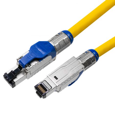 Cordón de conexión sólido Cat.8 S/FTP 22 AWG - Cordón de conexión apantallado LSZH Cat 8 SFTP