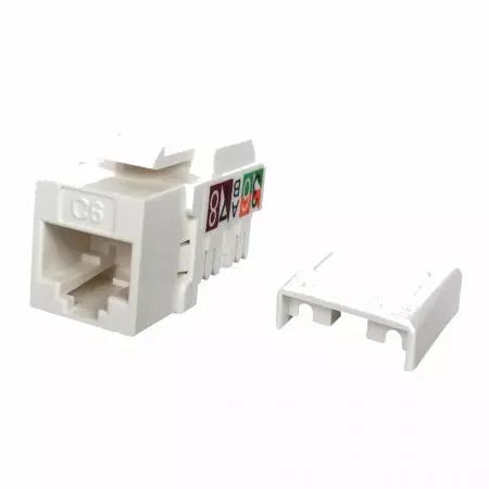 Cat.6 UTP 90 graden 110 Keystone Jack - Cat 6 UTP RJ45 OEM Kleuren Keystone Jack