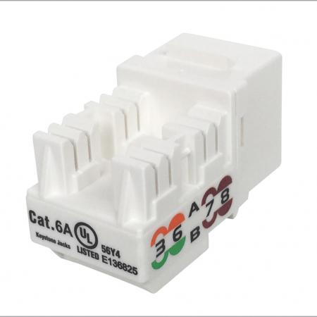 Conector Keystone UTP Cat6A 8P8C Punch Down