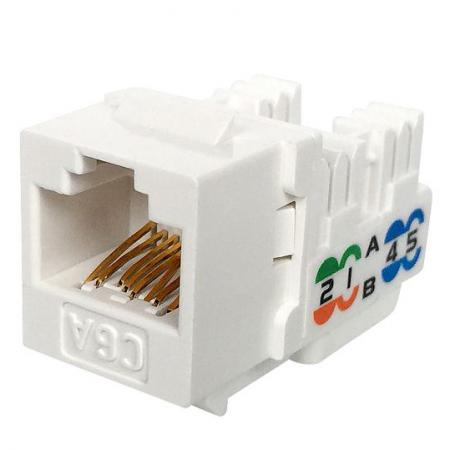 Cat.6A UTP 90 Grad 110 Keystone-Jack - OEM- und ODM-Farben 8P8C Cat 6A Ethernet-Anschluss