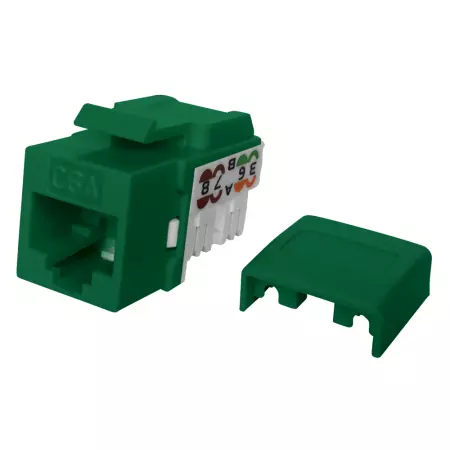 Conector Keystone Cat6A UTP 90 Graus Certificado UL