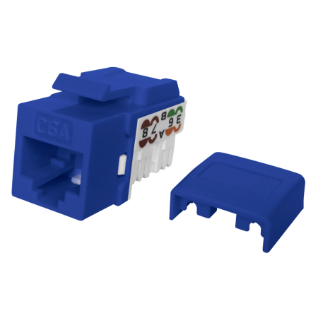 Porta RJ45 Punch Down 110 Cat6A UTP 90 Graus