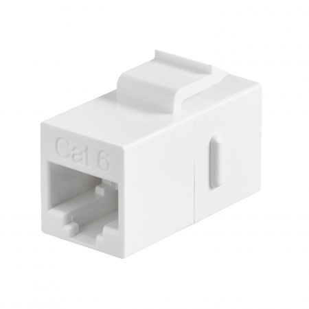 Cat.6 UTP 180 fokos inline csatlakozó - Cat6 UTP 180 fokos inline csatlakozó présfitting technológiával