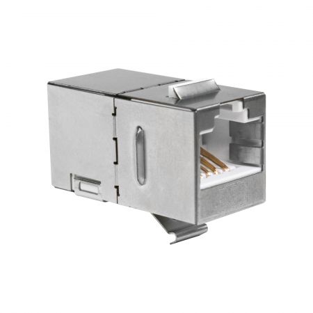 Shielded Cat 6A 180 Degree Coupler Jack