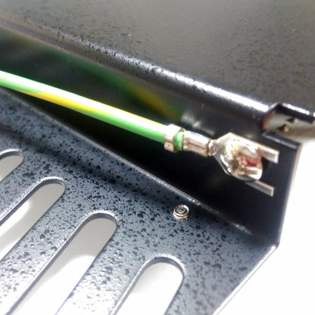 Cat6 geschirmtes 1U 90 Grad 24 Port Keystone Patch Panel