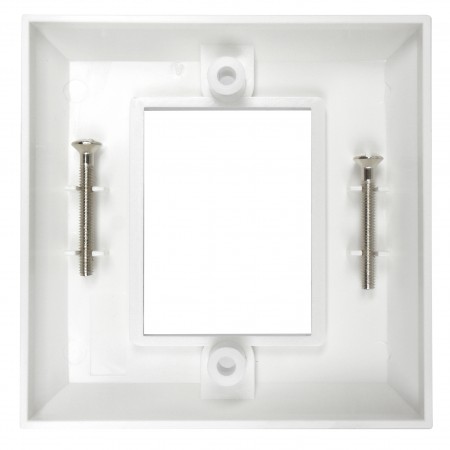 Placa de pared de un solo ganglio estilo británico 6C color marfil