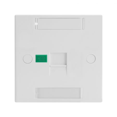 صفحه رویی شاتر دار بریتانیایی 1 پورت با برچسب های آیکون - صفحه رویی شاتر دار بریتانیایی 1 پورت با برچسب های آیکون 86*86 میلی متر