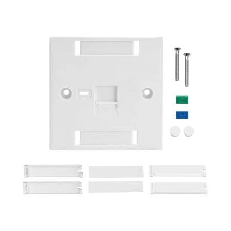 Placa Frontal Britânica UL94V-0 1 Porta