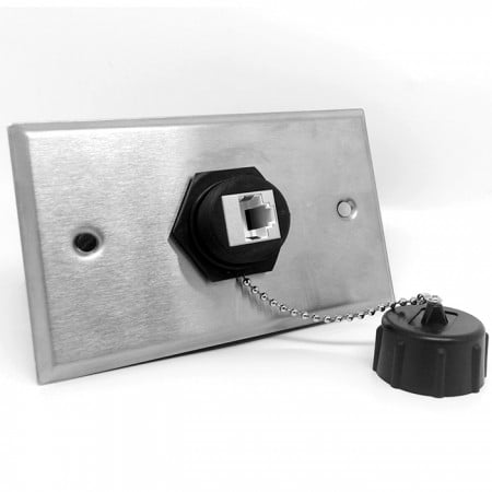 Piastra frontale industriale RJ45 Keystone in acciaio inossidabile