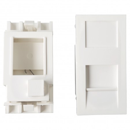 ماژول بارگذاری نشده بریتانیایی RJ45 با درپوش - ماژول بارگذاری نشده بریتانیایی با درپوش