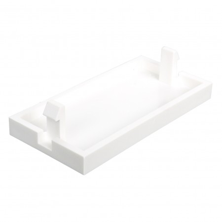 Placa Frontal de Inserto Snap-In Branco Britânico 25*50mm