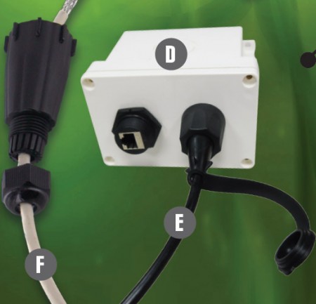 Aplicación de caja de montaje en superficie IP68