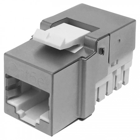 Cat.5E FTP 90 Degree 110 Keystone Jack - Cat5E 110 IDC Punch Down FTP RJ45 Keystone Jack