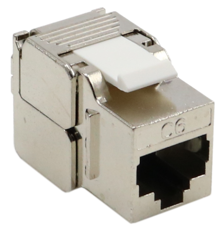 8p8c Cat6 180 graden Tolless Slim Keystone Jack