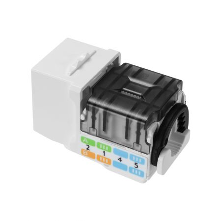 Conector Keystone RJ45 8P8C para centros de transporte