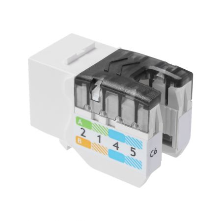 Cat.6A, Cat.6, and Cat.5e Unshielded 3 cable entry Ethernet Jack