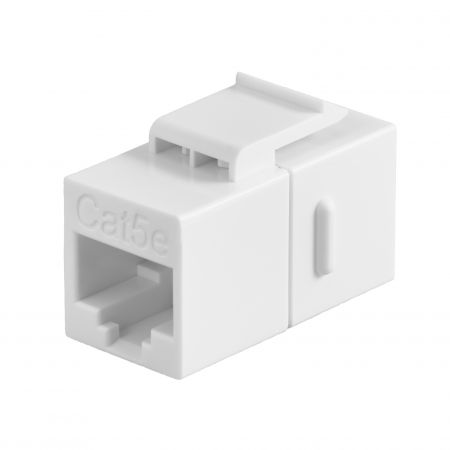 Acoplador Inline Cat.5E UTP 180 Graus - Acoplador Inline RJ45 Cat5E Não Blindado 180 Graus