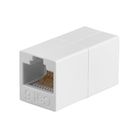 UL 94V-0 Cat 6 UTP 180 Degree Ethernet Coupler