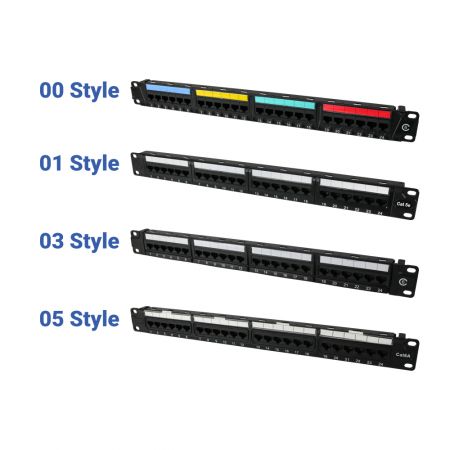 Cat6 UTP 180 องศา 1U 24 พอร์ต แพทช์แพนเนล