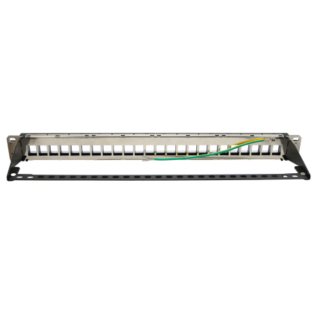 1U 24 Port FTP UTP Blank Patch Panel With Shutter