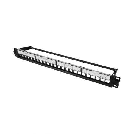 Painel de Patch Não Carregado UL94V-0 com Obturador