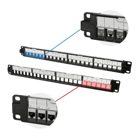 Painel Vazio RJ45 Ethernet com Obturador