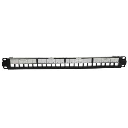 1U 24 Port FTP UTP RJ45 Tom Panel - Slutad 1U 24 port ftp utp tom patch panel