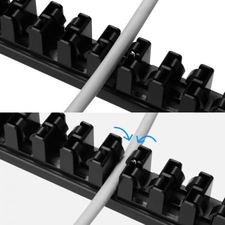 Kolay Patch Kablo Yönlendirmesi için UTP Boş Panel