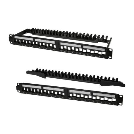 Panel vacío UTP 1U de 24 puertos para fácil mantenimiento