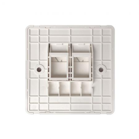 Kapanmalı Britanya Tarzı Modüler Duvar Plakası 2 port