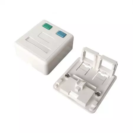 Caja de superficie sin carga UL94V-0 2 puertos