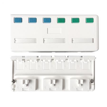 Kiürített Felületre Szerelhető Doboz 6 Port