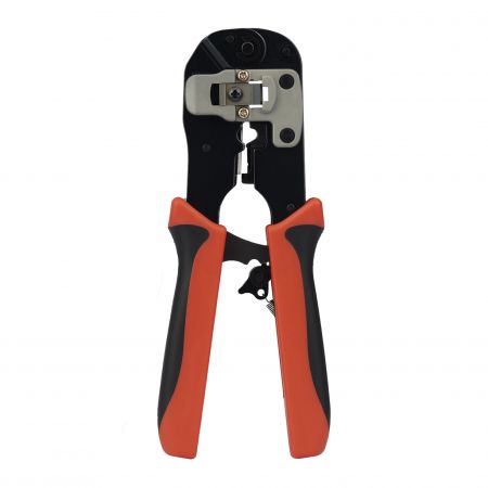 Crimper for RJ45 Pass Through Plugs - RJ45 Crimping Tool With Cable Stripper