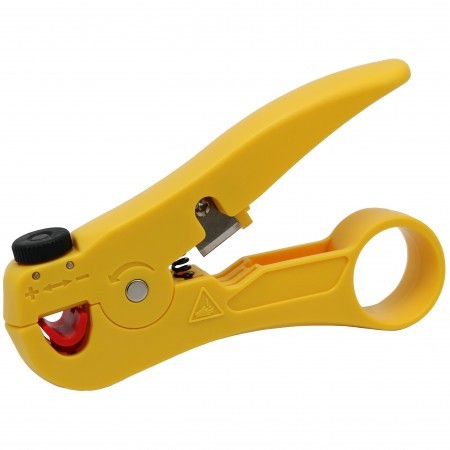 Для лучшей и более быстрой сборки рекомендуется использовать желтый кабельный нож, который подходит для кабелей с диаметром от 3,5 до 9 мм.
