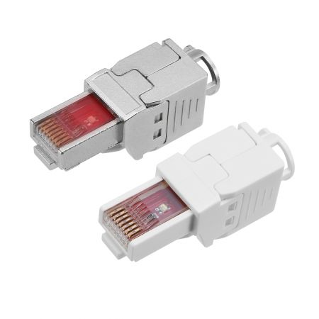 LED RJ45 STP UTP 필드 종단 플러그 - 명확한 가시성을 위한 LED 필드 종단 플러그