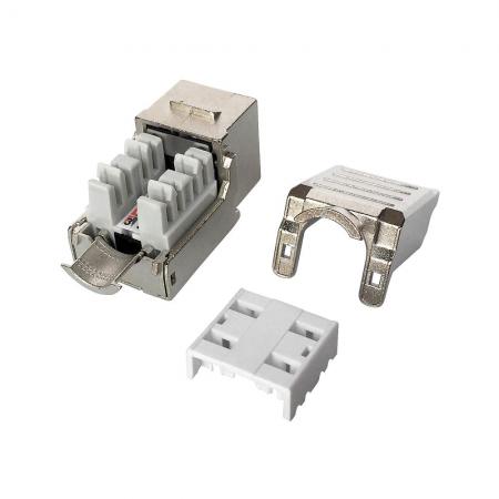 110 펀치 다운 Cat5E 차폐 90도 키스톤 잭