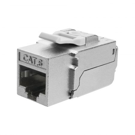 Jack Keystone Cat.6 STP a 90 gradi 110 - Jack Ethernet RJ45 Cat6 schermato a 90 gradi 110