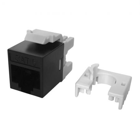 Macskáknak 6 UTP 180 fokos 110 és Krone Slim Keystone Jack - 8P8C Macskáknak 6 Pajzs nélküli Női 110 Krone Punch Down Ethernet Jack