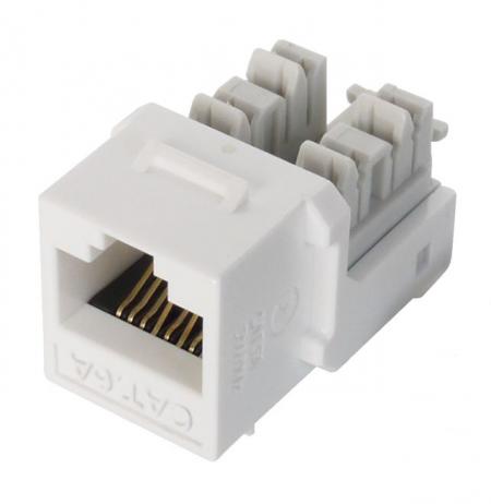 Cat.6A UTP 90 Fokos 110 Keystone Jack - Cat 6A komponens szintű UTP Punch Down falidugó