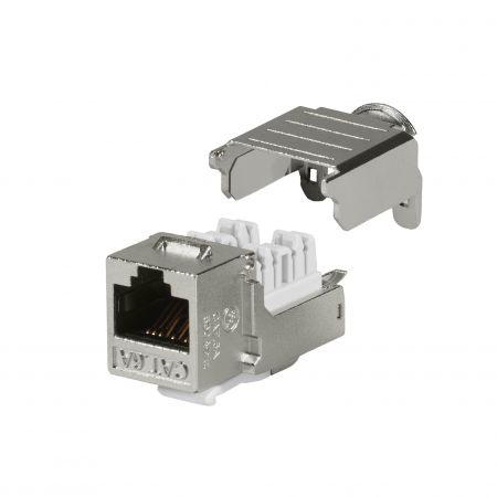 Сертифицированный RoHS и ETL порт Cat6A STP RJ45