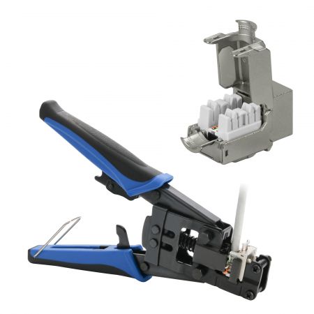 Keystone Jack Cat6A FTP 90 градусов 50µ