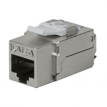 Cat.6A STP 90 fokos 110-es lenyomó Keystone jack - Cat 6A 90 fokos ütést lefelé Keystone Jack