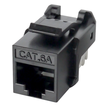 Cat.6A UTP 90 Degree 110 Keystone Jack - Cat 6A RJ45 UL Certified Internet Female Connector