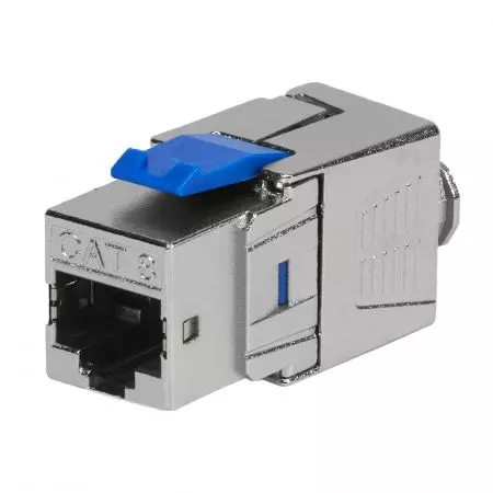 Cat.8 FTP Toolless Keystone Jack 25G Base-T rendszerekhez - Cat 8 RJ45 Toolless Keystone Jack teljes árnyékolással