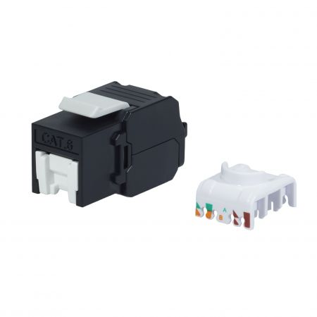 Tool Free Cat 6 UTP 8P8C Wall Jack With Shutter