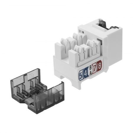 Easy Crimping Cat 6 Unshielded Wall Jack With Shutter