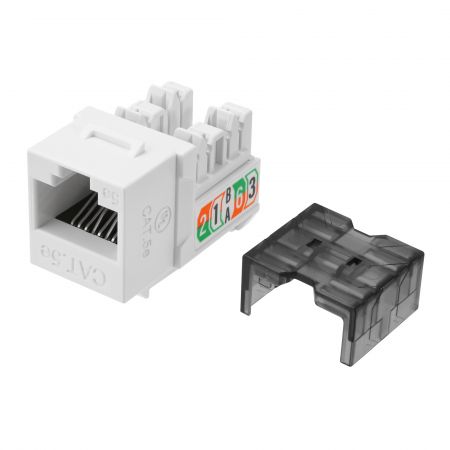Cat 5e Unshielded Keystone Jack With 500 MΩ Insulation Resistance