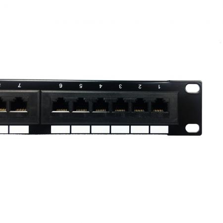 Ethernet-patchpanel Katt 5e oskärmad 110 och Krone-typ